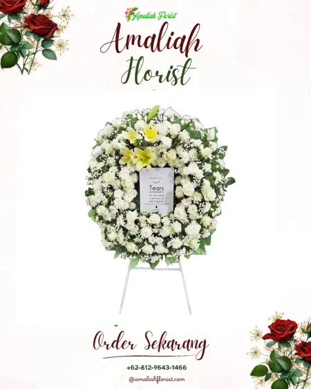 Krans Bunga Duka Gedung Wedding Sentul